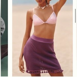 Celandine Crochet Tassel Cover Up Skirt